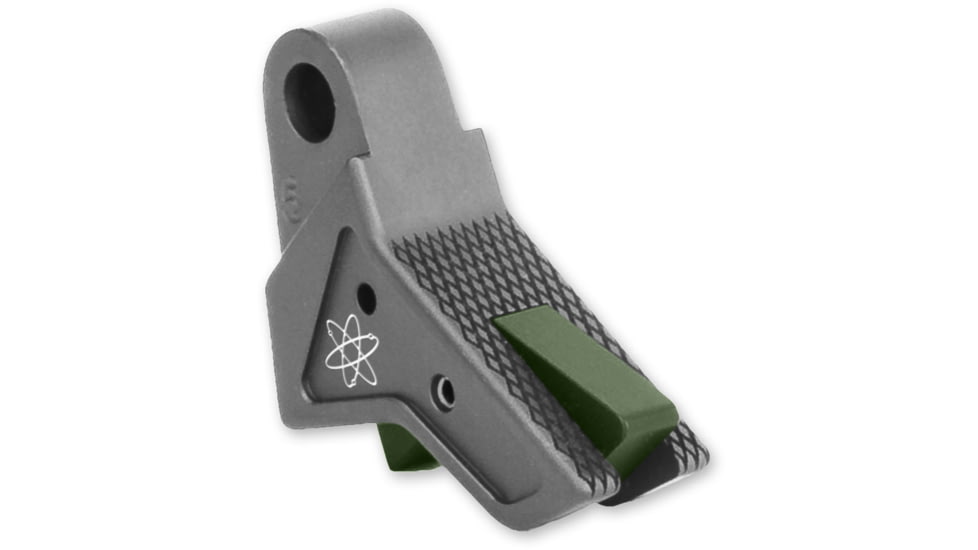 The Gun Company Gen 1-5 TWP Trigger, Gray Shoe/OD Green Safety, Gray/OD Green, TGC-TWP-TRG-BLK-ODG