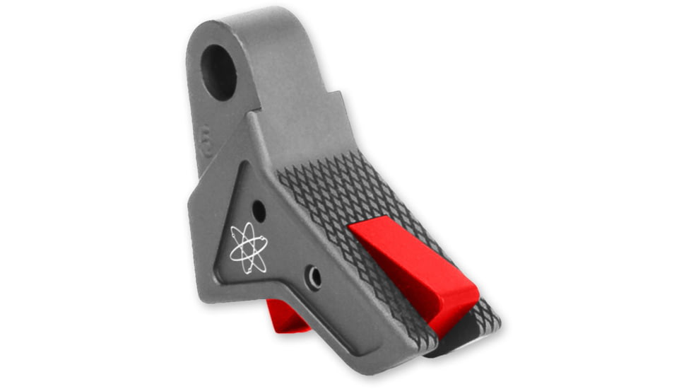 The Gun Company Gen 1-5 TWP Trigger, Gray Shoe/Red Safety, Gray/Red, TGC-TWP-TRG-GRY-RED