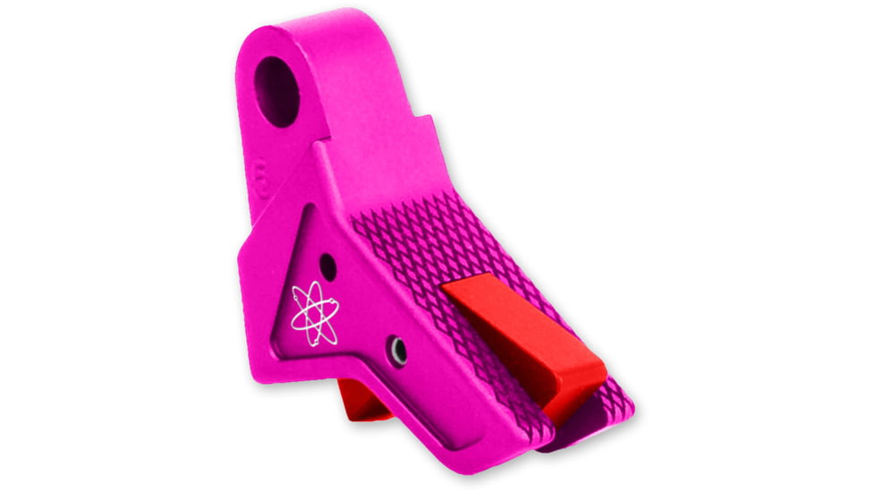 The Gun Company Gen 1-5 TWP Trigger, Pink Shoe/Red Safety, Pink/Red, TGC-TWP-TRG-PNK-RED