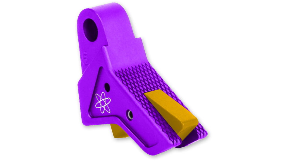 The Gun Company Gen 1-5 TWP Trigger, Purple Shoe/Gold Safety, Purple/Gold, TGC-TWP-TRG-PRP-GOLD