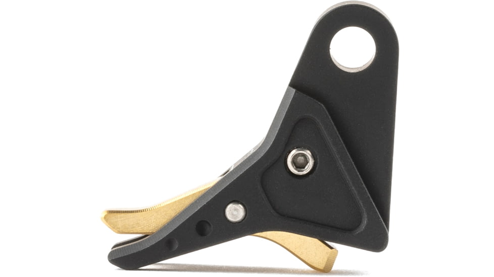 The Gun Company Gen 3/4 SS Trigger, Black Shoe, Brass Safety, TGC-SS-TRG-BLK-BRS