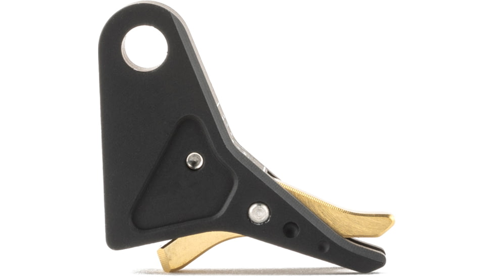The Gun Company Gen 3/4 SS Trigger, Black Shoe, Brass Safety, TGC-SS-TRG-BLK-BRS