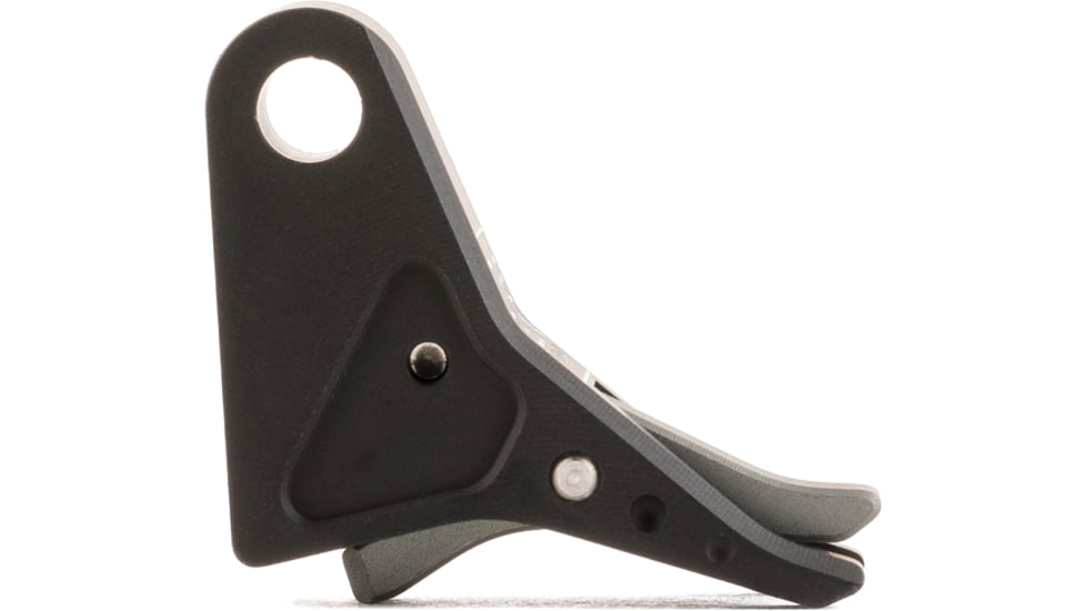 The Gun Company Gen 3/4 SS Trigger, Black Shoe, Gray Safety, TGC-SS-TRG-BLK-GRY