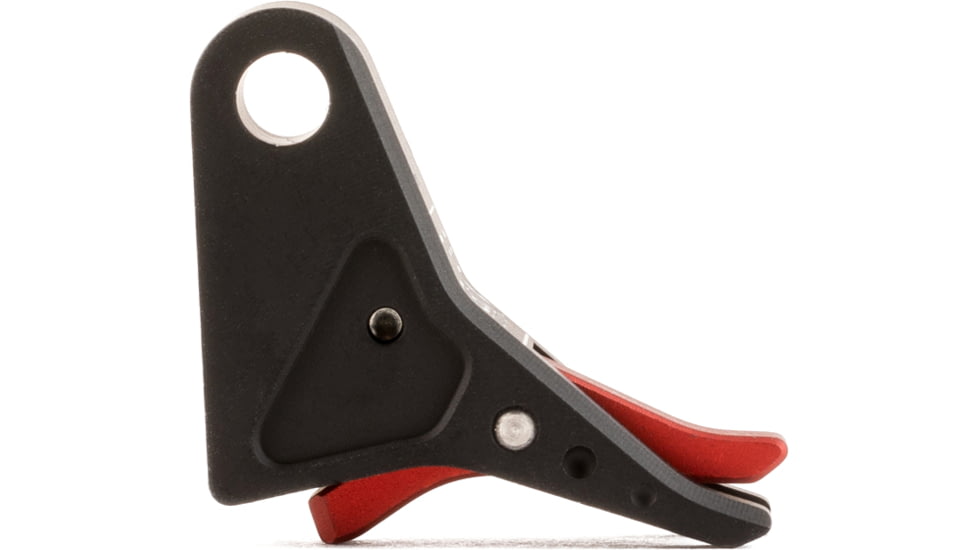 The Gun Company Gen 3/4 SS Trigger, Black Shoe, Red Safety, TGC-SS-TRG-BLK-RED