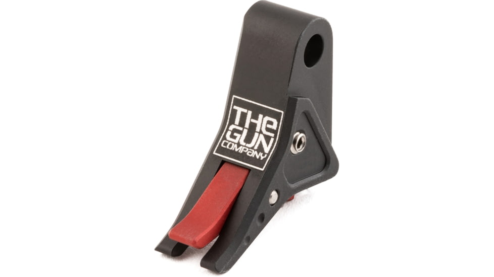 The Gun Company Gen 3/4 SS Trigger, Black Shoe, Red Safety, TGC-SS-TRG-BLK-RED