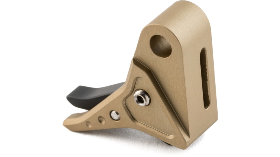 The Gun Company Gen 3/4 SS Trigger, FDE Shoe, Black Safety, TGC-SS-TRG-FDE-BLK