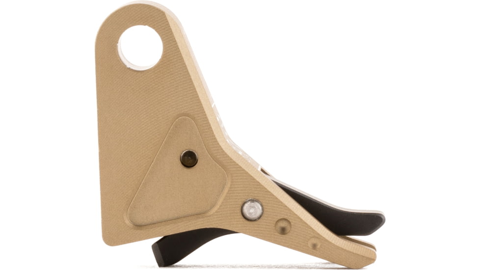 The Gun Company Gen 3/4 SS Trigger, FDE Shoe, Black Safety, TGC-SS-TRG-FDE-BLK