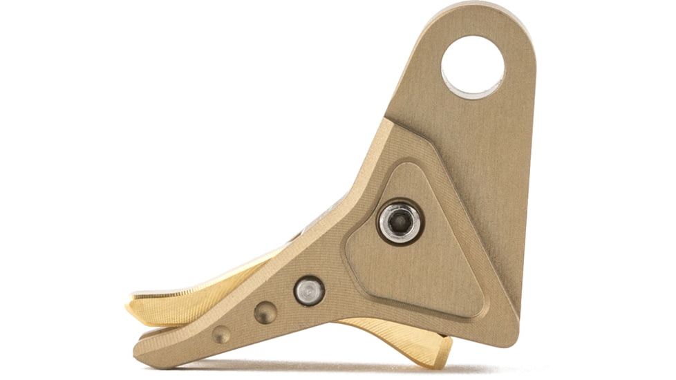 The Gun Company Gen 3/4 SS Trigger, FDE Shoe, Brass Safety, TGC-SS-TRG-FDE-BRS