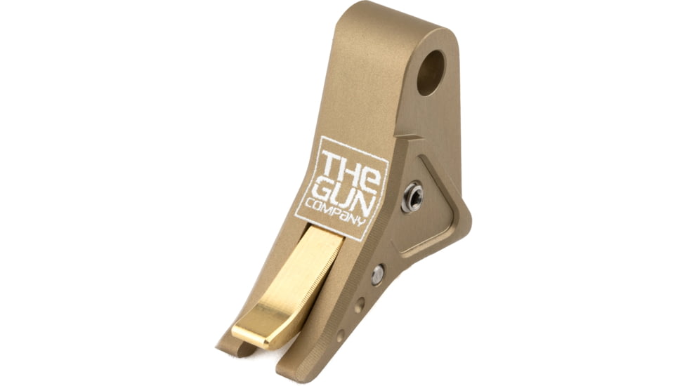 The Gun Company Gen 3/4 SS Trigger, FDE Shoe, Brass Safety, TGC-SS-TRG-FDE-BRS