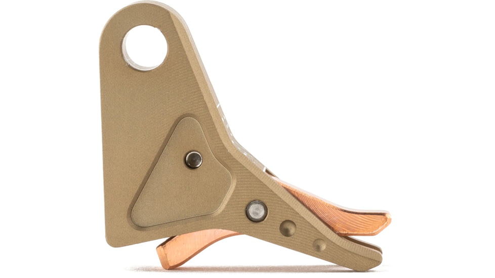 The Gun Company Gen 3/4 SS Trigger, FDE Shoe, Copper Safety, TGC-SS-TRG-FDE-CPR