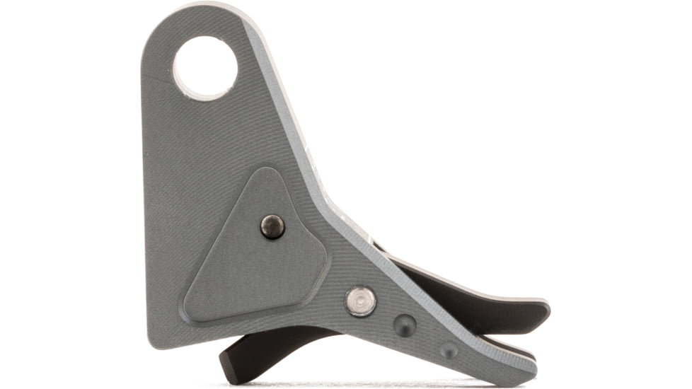 The Gun Company Gen 3/4 SS Trigger, Gray Shoe, Black Safety, TGC-SS-TRG-GRY-BLK