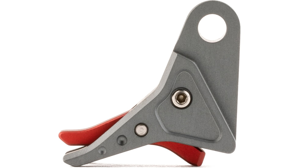 The Gun Company Gen 3/4 SS Trigger, Gray Shoe, Red Safety, TGC-SS-TRG-GRY-RED