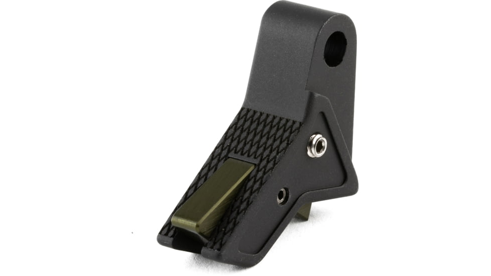 The Gun Company Gen 3/4 TWP Trigger, Black Shoe, OD Green Safety, TWP-TRG-BLK-ODGRN