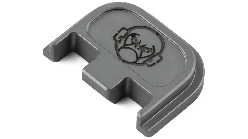 The Gun Company Slide Back Plate For Glock, Milspec Monkey, Gray, TGC-SLD-BP-GRY-MSM