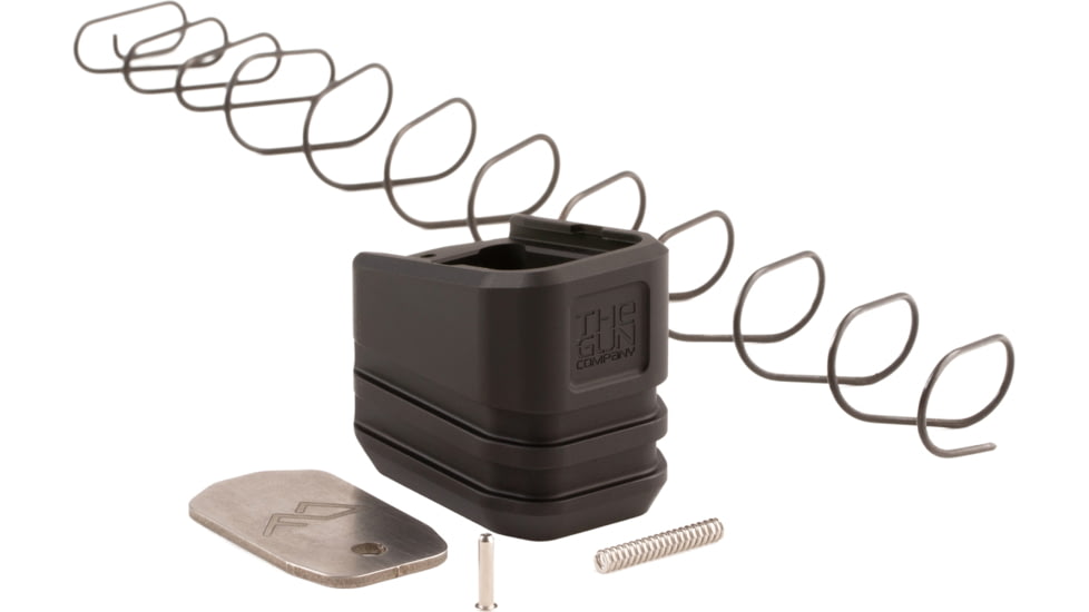 The Gun Company The Gun Co +5 Magazine Extension for Glock 19, Black, TGCGBP195BLK