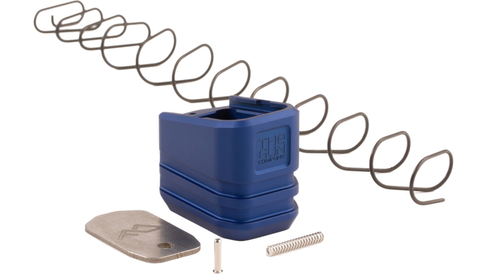 The Gun Company The Gun Co +5 Magazine Extension for Glock 19, Blue, TGCGBP195BLU