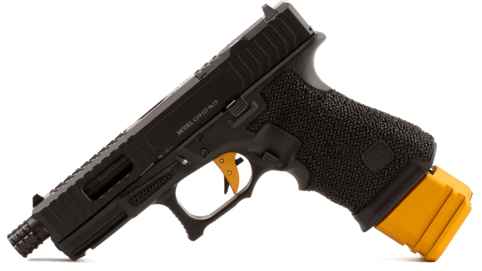The Gun Company The Gun Co +5 Magazine Extension for Glock 19, Gold, TGCGBP195GLD