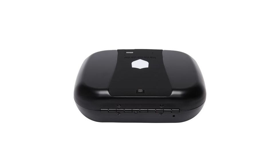 The GunBox Echo Plus Biometric Safe, Wifi Enabled, Fingerprint/Keypad/RFID Access, Carbon Black, GBEP-CB