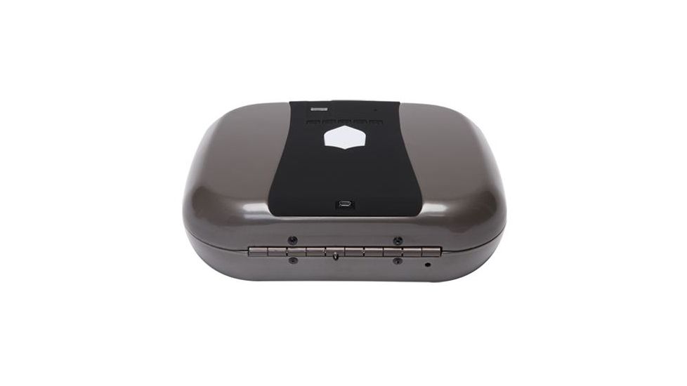 The GunBox Echo Plus Biometric Safe, Wifi Enabled, Fingerprint/Keypad/RFID Access, Gun Smoke, GBEP-GS