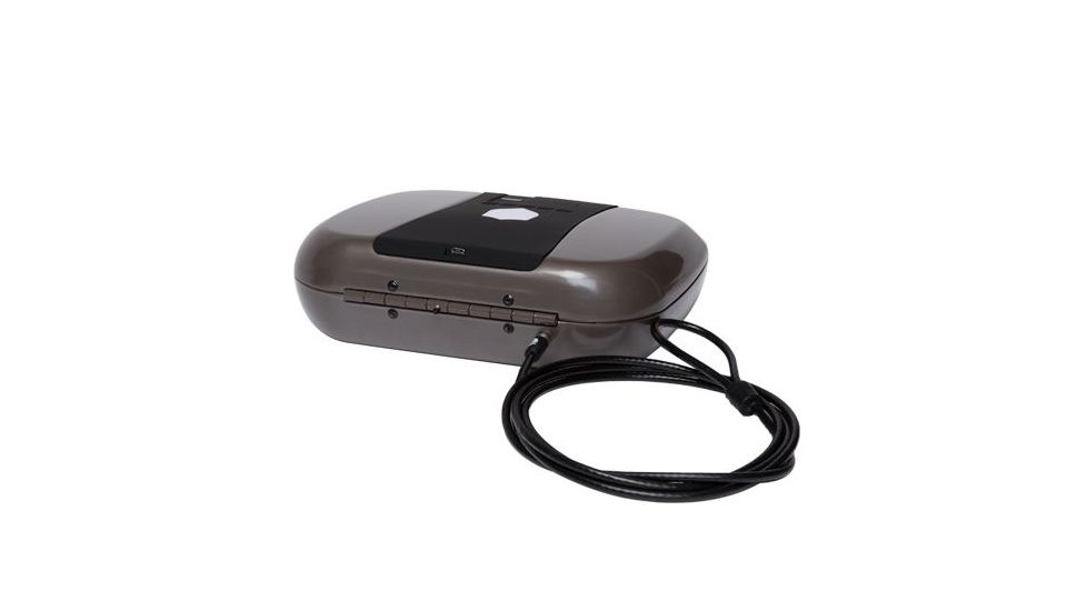 The GunBox Echo Plus Biometric Safe, Wifi Enabled, Fingerprint/Keypad/RFID Access, Gun Smoke, GBEP-GS