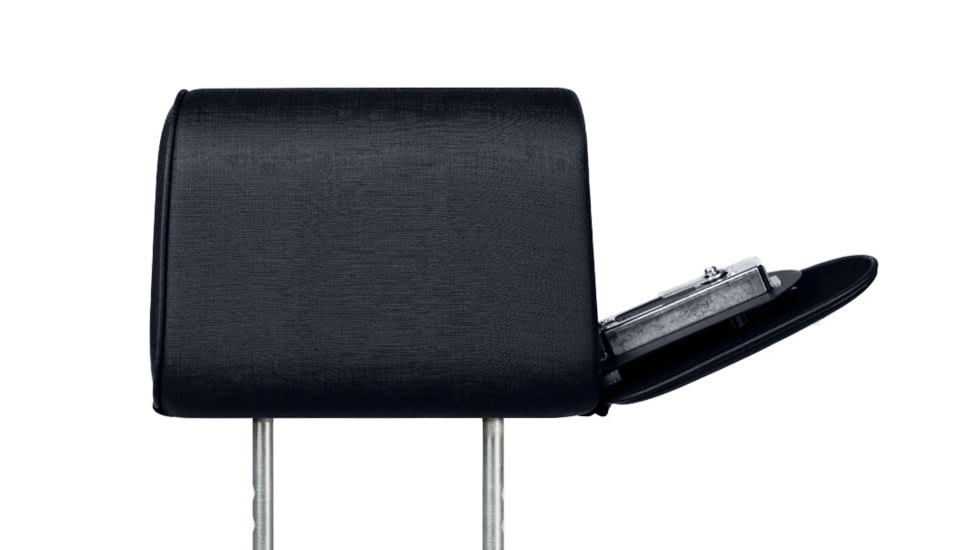 The Headrest Safe Co. The Vulcan Headrest Left-Hand Driver, Charcoal, HRSCRC01P