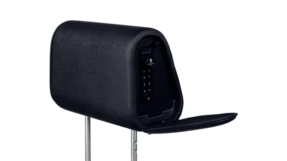 The Headrest Safe Co. The Vulcan Headrest Left-Hand Driver, Charcoal, HRSCRC01P