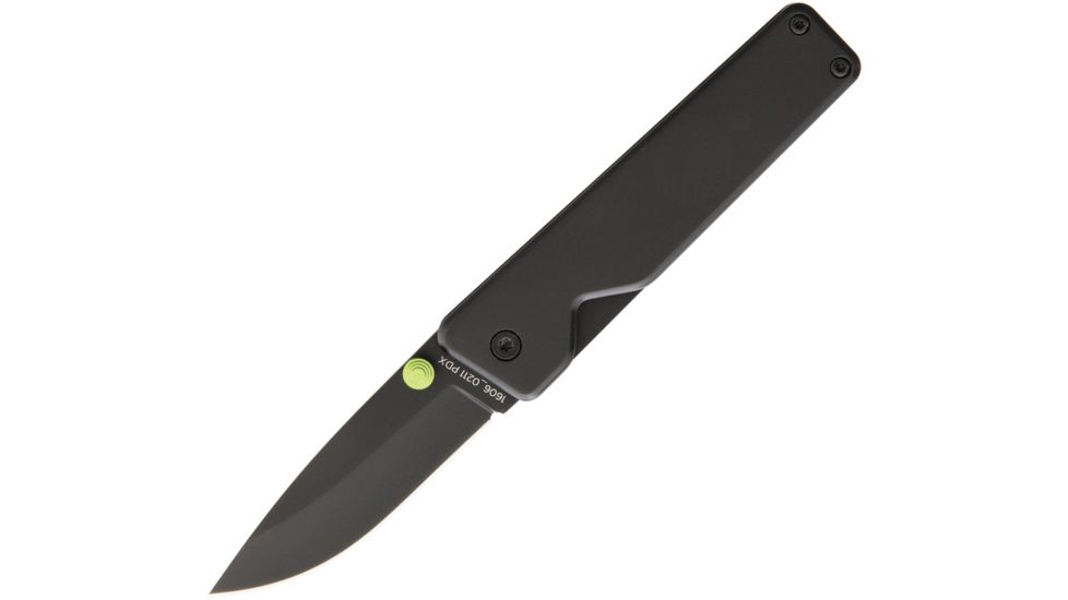 The James Brand The Chapter Framelock Black Folding Knife,2.75in,D2 Tool Steel,Standard Edge,Black Handle TJBP2201