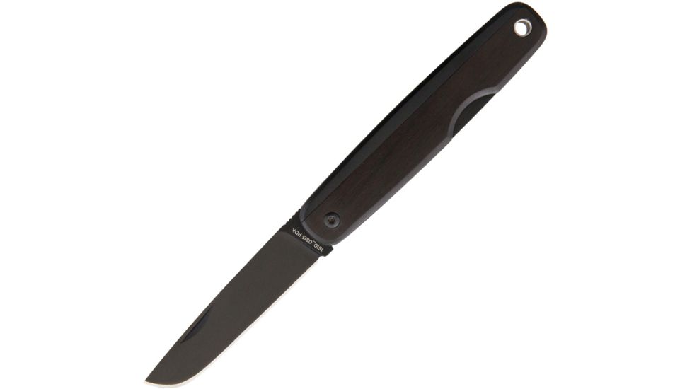 The James Brand The County Ebony Folding Knife,2.5in,12C27 Steel,Standard Edge,Black,Ebony,Wood Handle TJBU2201