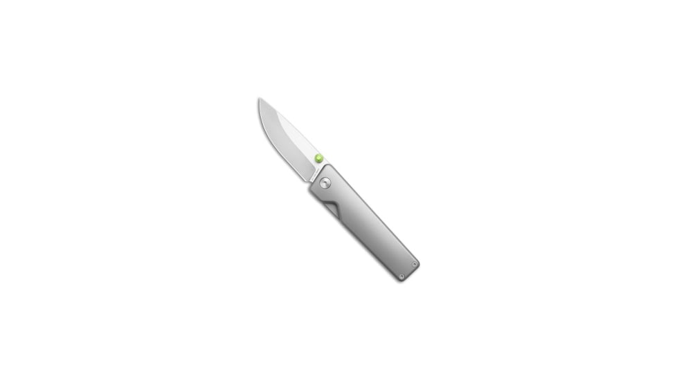 The James Brand The James Brand The Chapter 2 Frame Lock Knife Titanium 2.75" Satin, Gray, CPM S35VN, adult, BHQ-195210