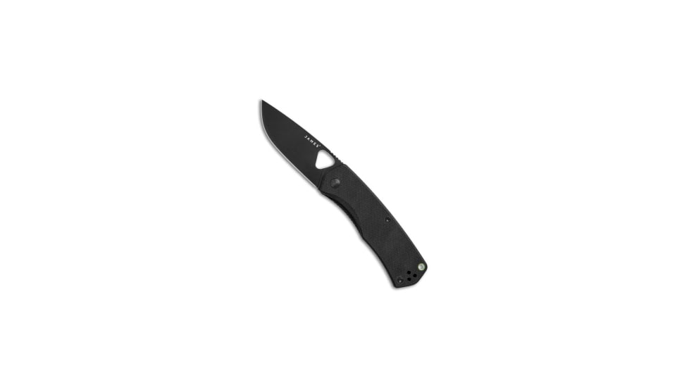 The James Brand The James Brand The Folsom Liner Lock Knife Black G-10 2.75" Black, Black, CTS BD1, adult, BHQ-72273