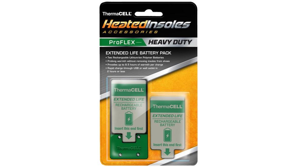 Thermacell Battery Pack for ProFLEX Heavy Duty Heated Insoles-Grey/Green