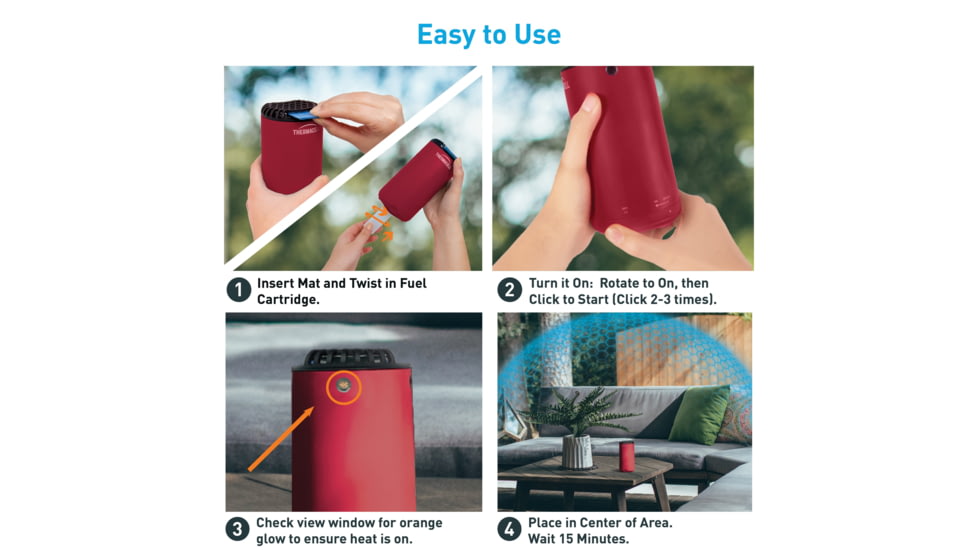 Thermacell Patio Shield Mosquito Repeller, Magenta, MRPSPMA