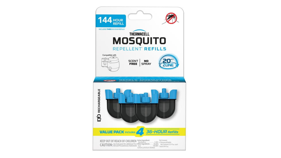Thermacell Repellents Inc. Thermacell Rechargeable Mosquito Repellent Refill 36 HR Four Pack, ER436