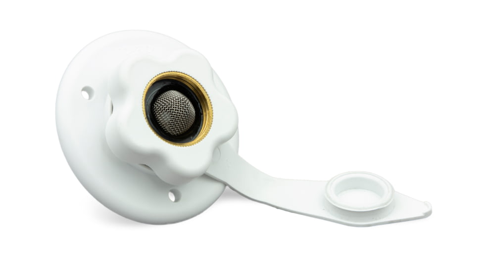 Thetford 1208.4214 City Water Flange Fill with Brass, 94214