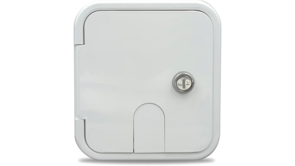 Thetford City/Gravity Water Hatch With Plastic Check Valve, Polar White, 94226