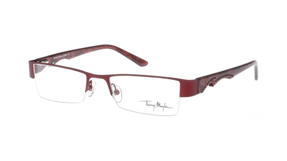 Thierry Mugler 9238 Eyewear Frame, C4 Burgundy