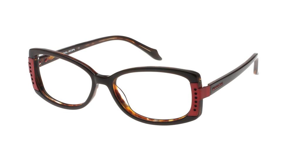 Thierry Mugler Progressive Eyeglasses9290 Brown-Tortoise Frame, Women, 53-15-135 9290-C6PROG