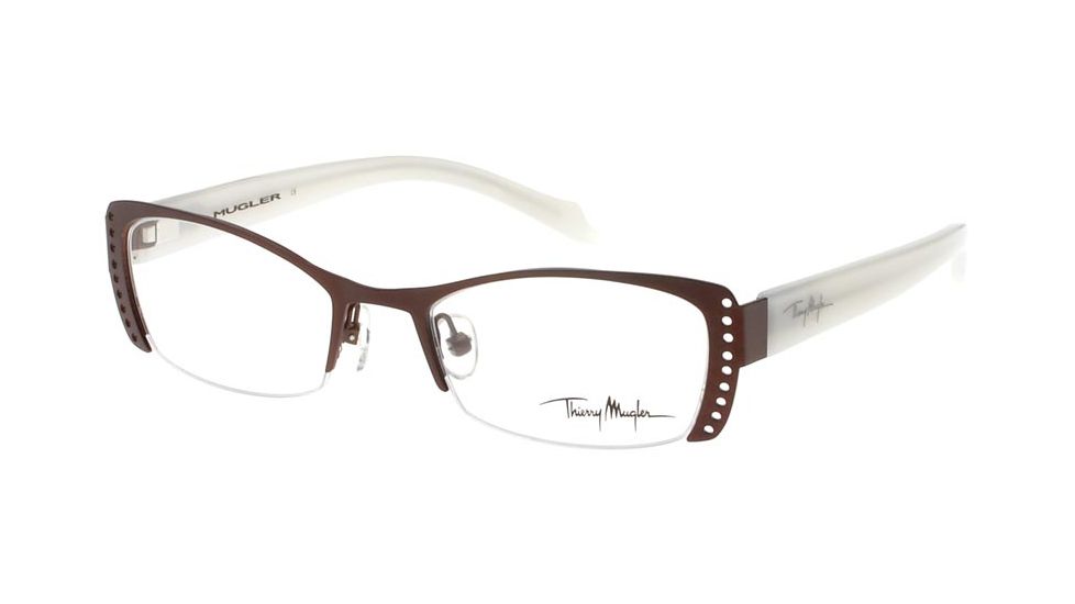 Thierry Mugler Progressive Eyeglasses9299  Brown-Pearl Frame, Women, 50-19-135 9299-C3PROG