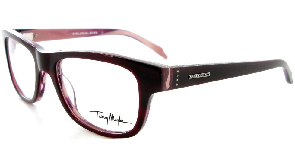 Thierry Mugler Progressive Eyeglasses9313 Burgundy-Mauve Frame, Women, 50-18-135 9313-C2PROG
