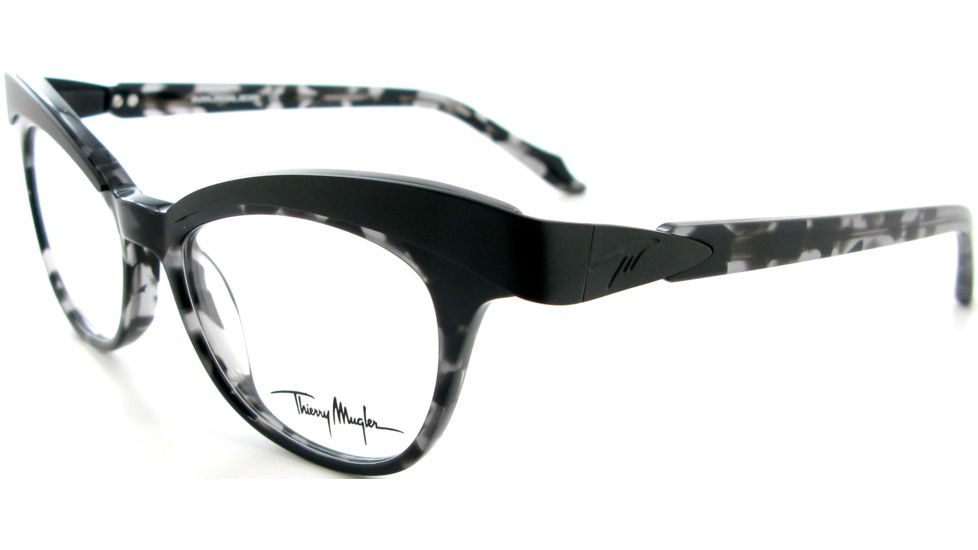 Thierry Mugler Progressive Eyeglasses9320 Black-Tortoise-Gunmetal Frame, Women, 49-18-140 9320-C4PROG