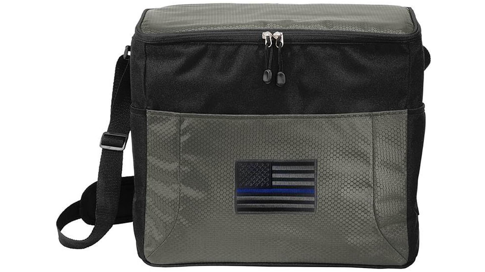 Thin Blue Line 24 Can Cooler, Subdued - TBL-COOLER-24-BLKGRAY-SUBDUED