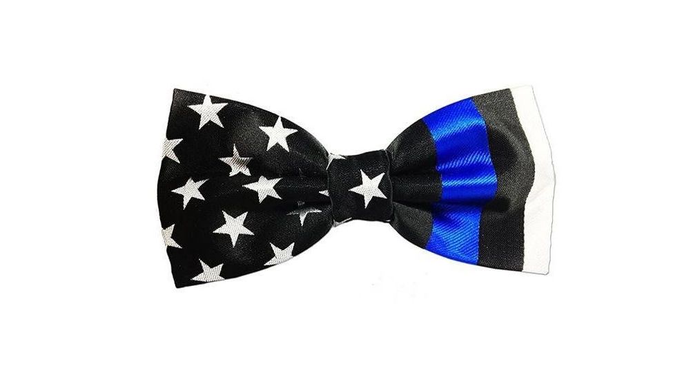 Thin Blue Line American Flag Bowtie, Thin Blue Line - TBL-AM-BOWTIE