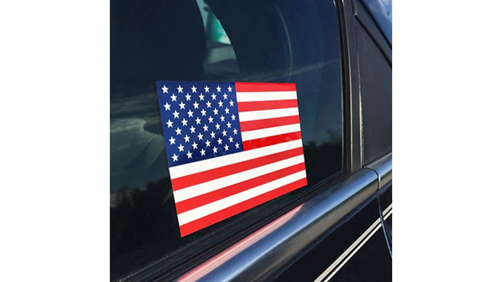 Thin Blue Line American Flag Sticker - Red, White, Blue, Red/white/blue - RWB-S-FLAG