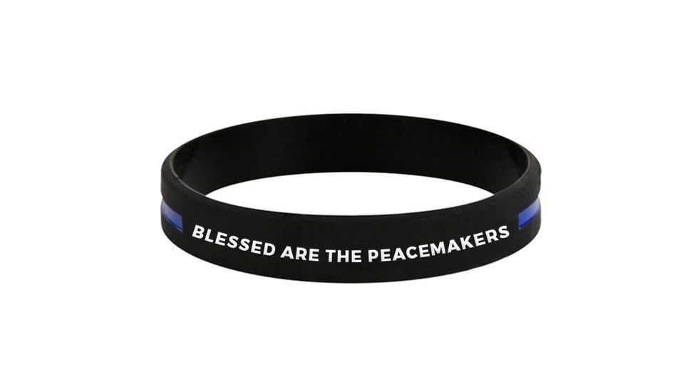 Thin Blue Line Blessed Bracelet, 8 Inch, Thin Blue Line - TBL-BR-BLESSED