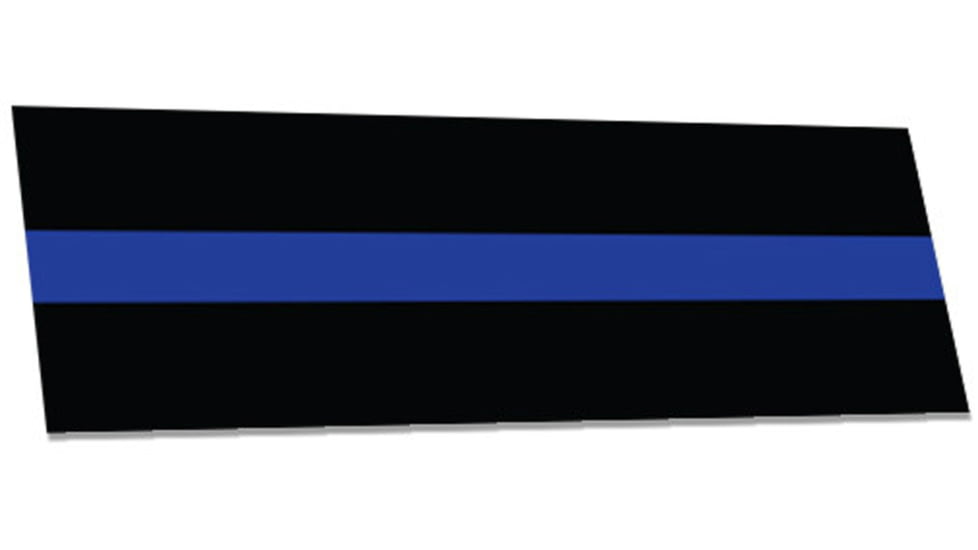 Thin Blue Line Bumper Sticker, 3 X 11 Inches, Thin Blue Line - TBL-S-BLACK-311