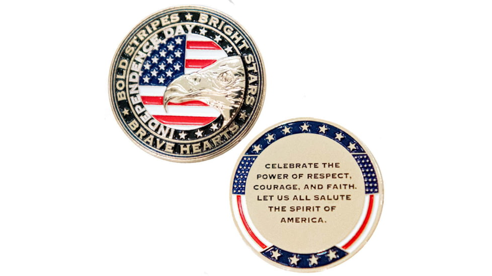 Thin Blue Line Thin Blue Line Challenge Coin - Independence Day, 4th Of July, COIN-INDEPENDENCEDAY-JULY4
