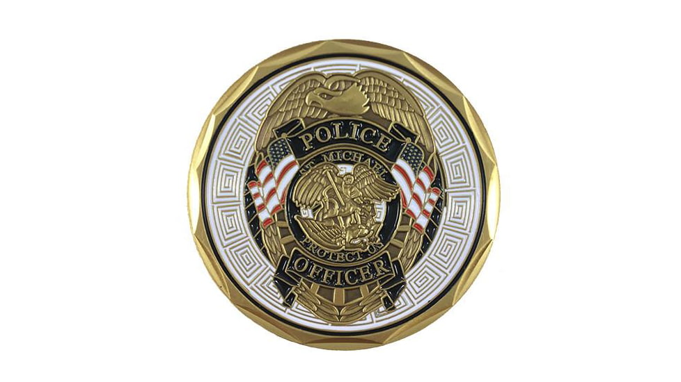 Thin Blue Line Challenge Coin, Saint Michael - COIN-MICHAEL