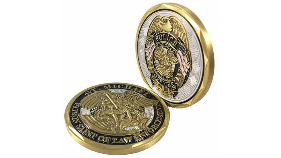 Thin Blue Line Challenge Coin, Saint Michael, COIN-MICHAEL