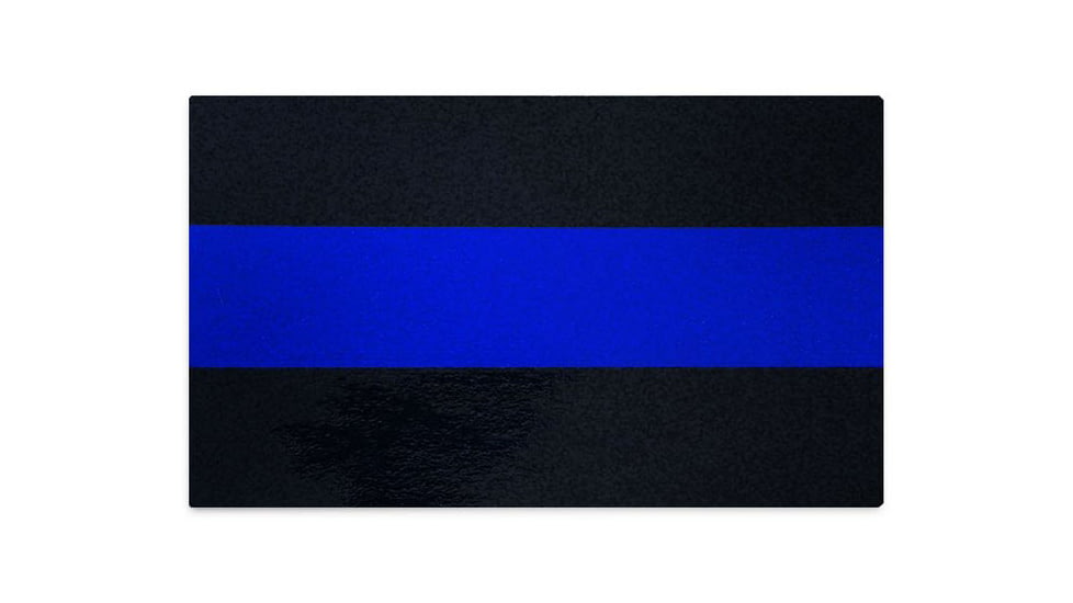 Thin Blue Line Classic Car Decal, Reflective, 3x5in, TBL-BB-REFLECT