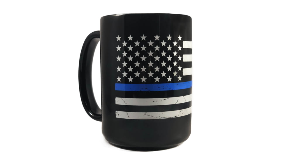 Thin Blue Line American Coffee Mug, 11 Ounce - MUG-DIST-TBL-11